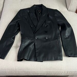 Sophisticated Black Double-Breasted Blazer